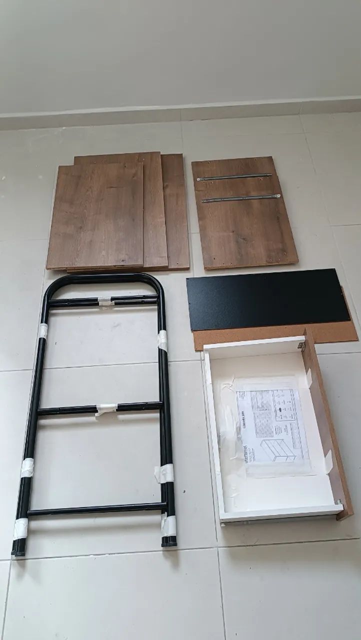 Cômoda compacta com gaveta e prateleira - estilo moderno - Foto 5