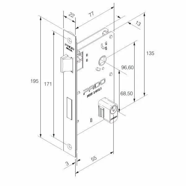Fechadura pado64993889800577123