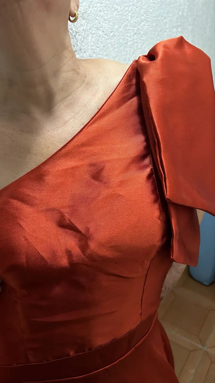 Vestido de madrinha - Terracota - Foto 4