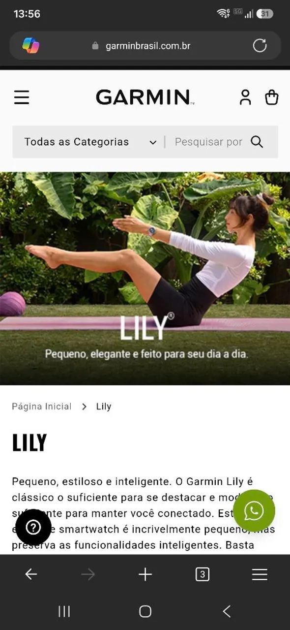 Relógio Garmin Lily - Foto 5