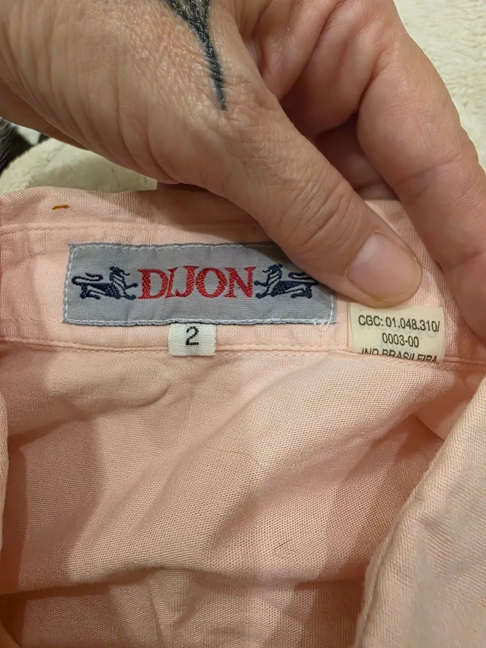 Camisa vintage Dijon com CGC - Foto 4