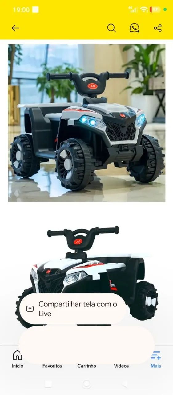 Moto elétrica infantil  - Foto 3