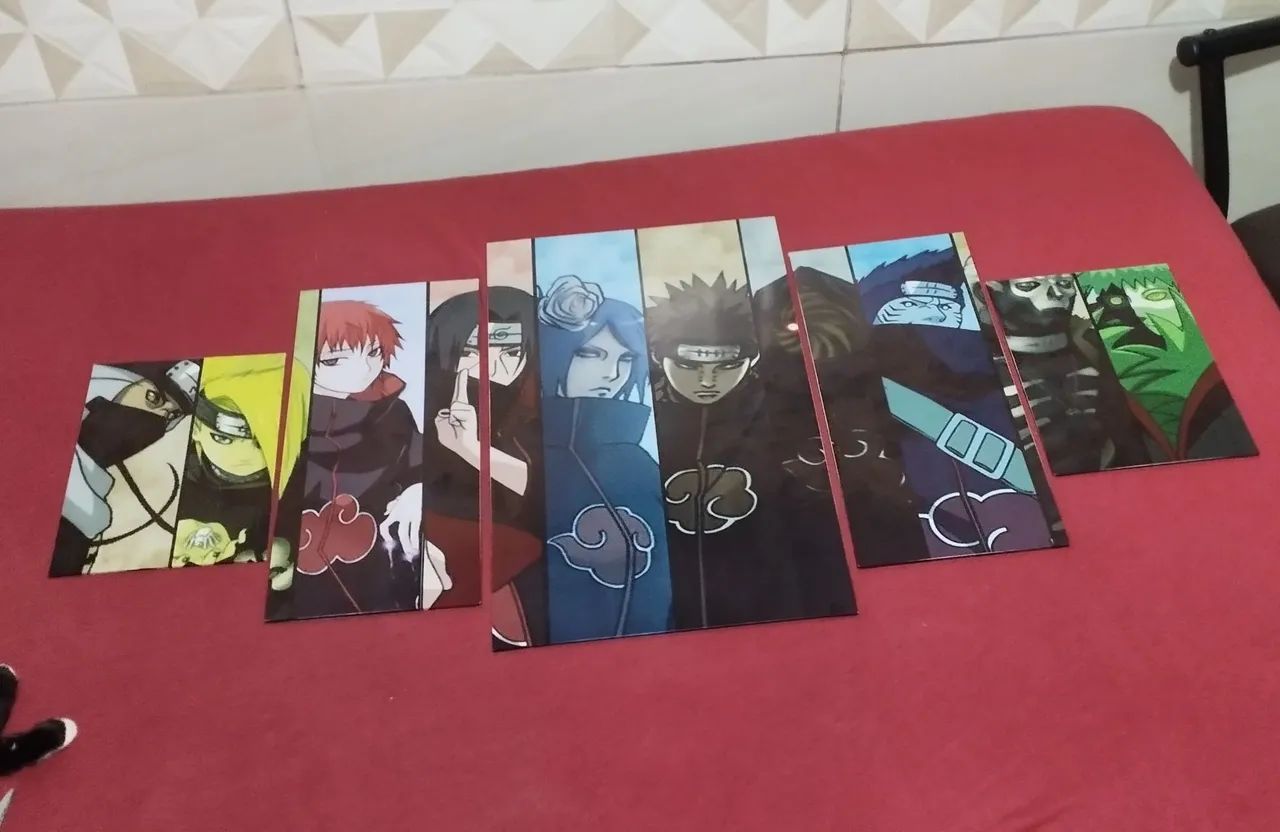 Quadro mosaico Akatsuki 5 peças 