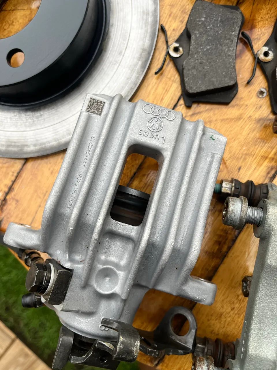 Kit freio a disco traseiro VW 4x100 - Foto 2