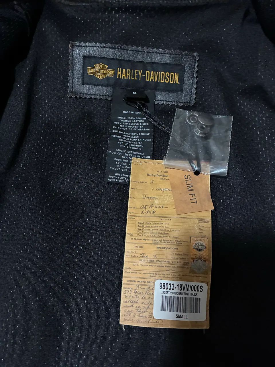 Jaqueta couro Harley Davidson S - Foto 2