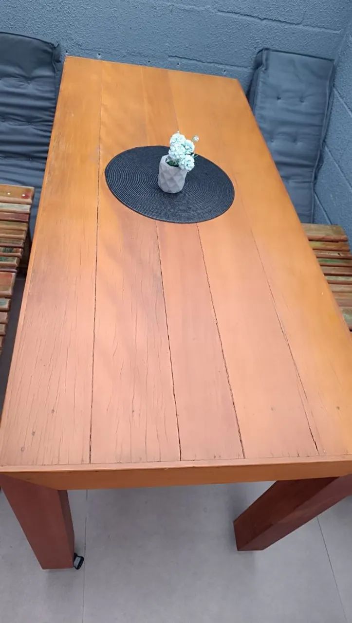 Mesa rústica 1,60 x 0,70 - Foto 3