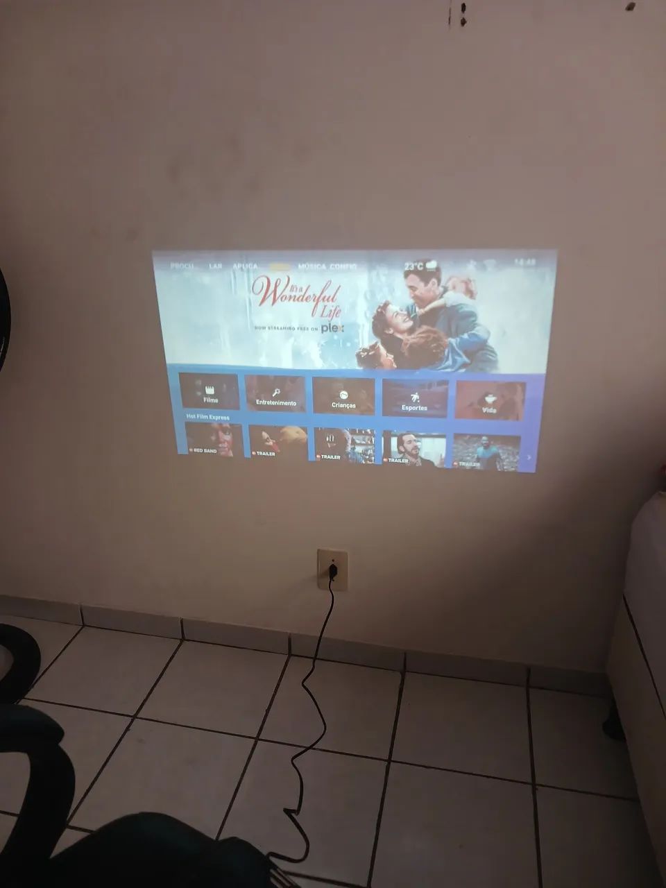 Projetor Portátil Conexão Fácil Bluetooth Wifi Android - Foto 4