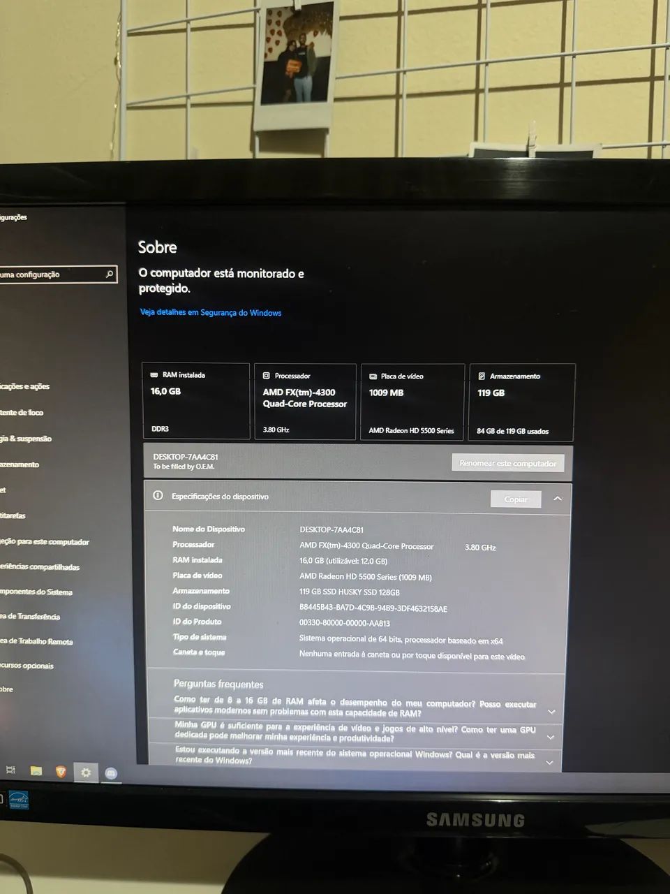 Pc 16gb ram + ssd