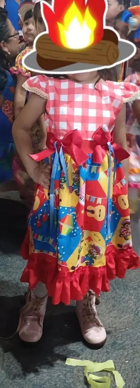 Vestido junino infantil 