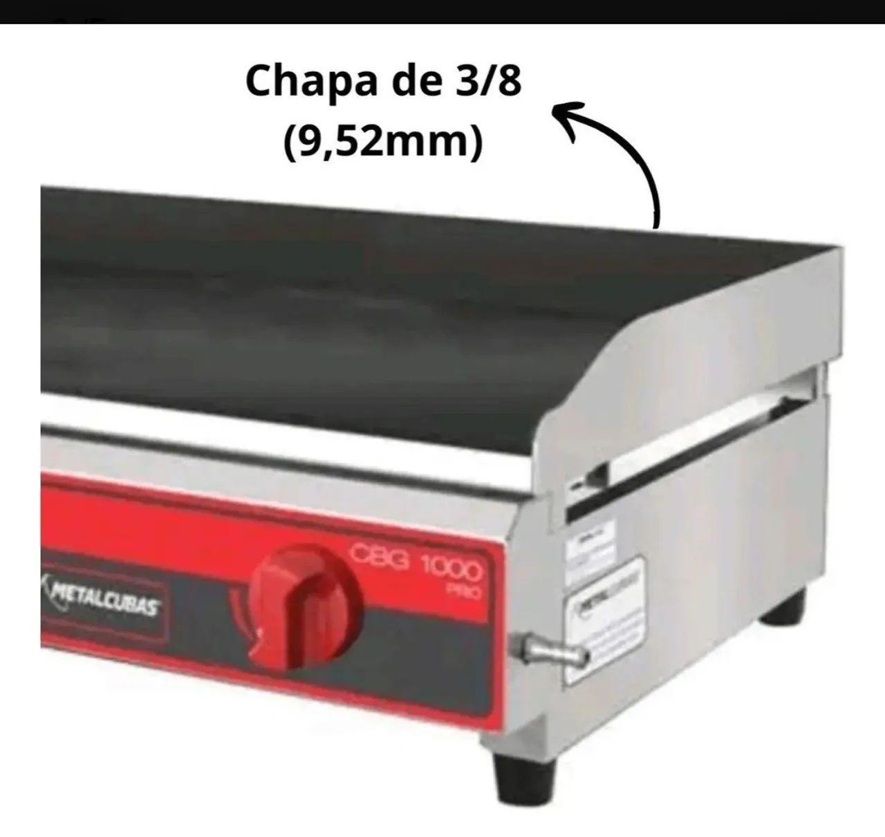 CHAPA PROFISSIONAL METALCUBAS - Foto 2