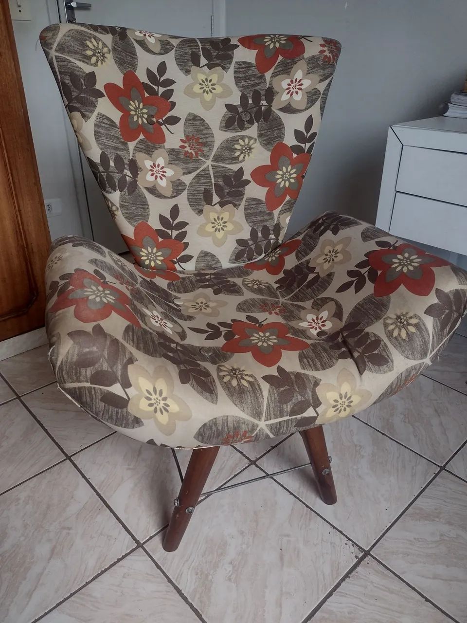 Poltrona Decorativa Estampa Floral  - Foto 2