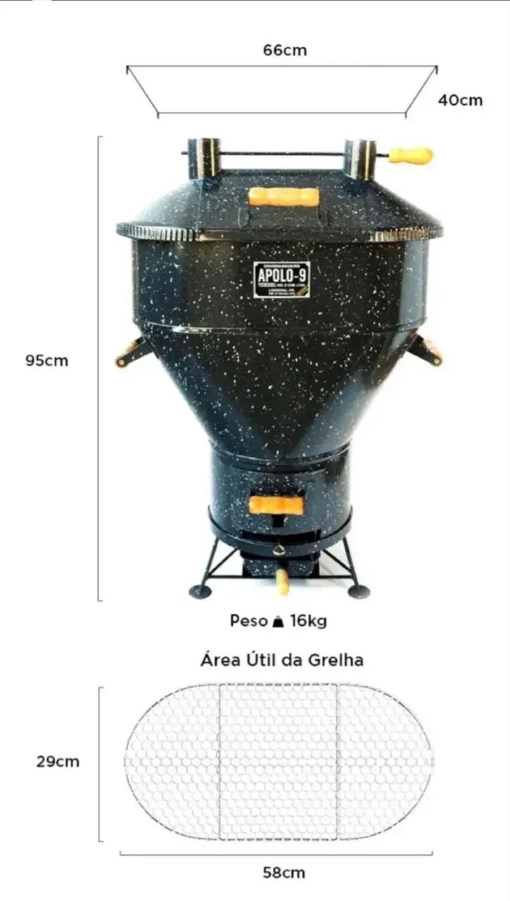  Churrasqueira apollo 9 nova