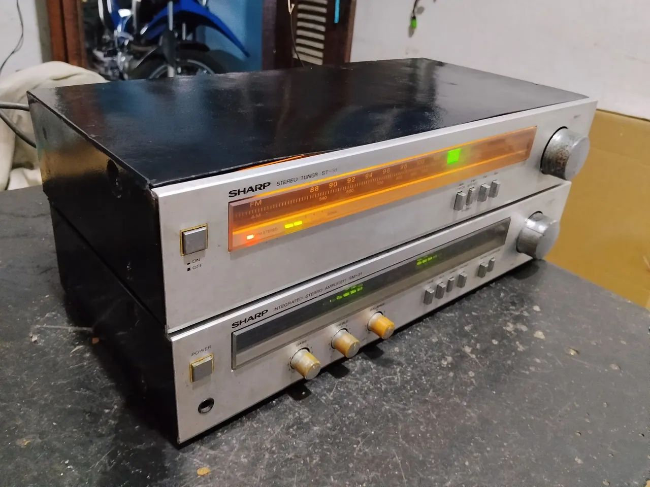 Amplificador e tuner integrado Sharp SM 31 - Foto 3