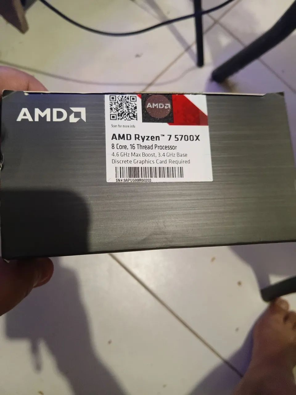 Ryzen 7 5700x vendo e troco em inferior - Foto 2