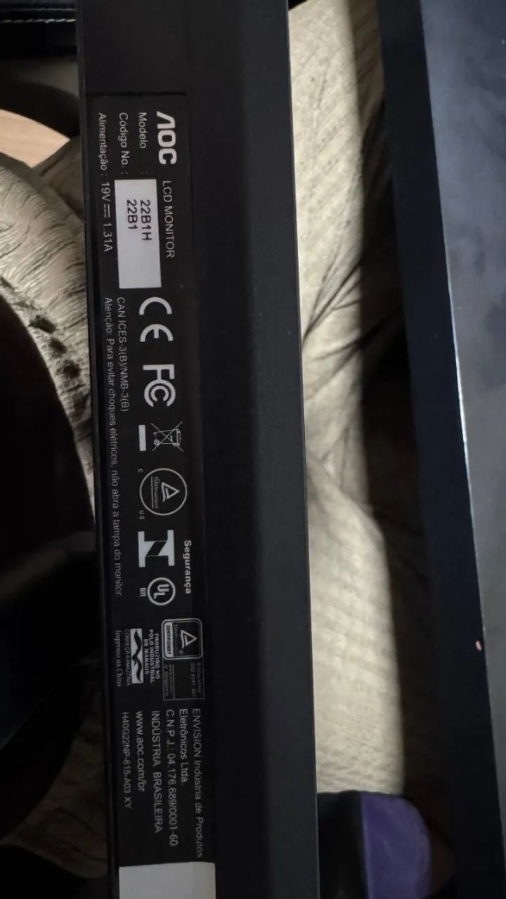 Monitor Aoc 22b1h 21.5 Full Hd (Usado) - Foto 2