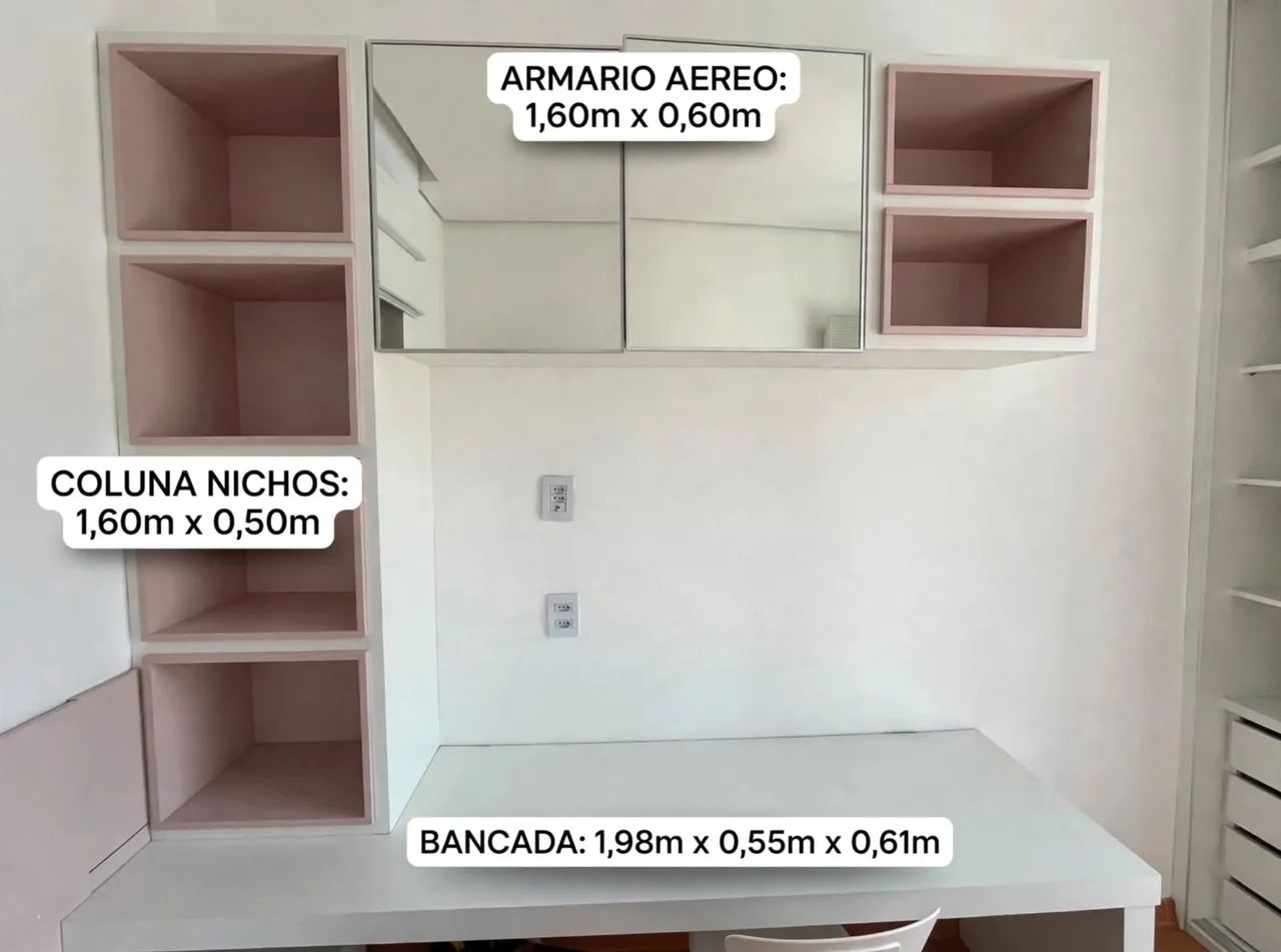 Bancada e armários quarto infantil  - Foto 4