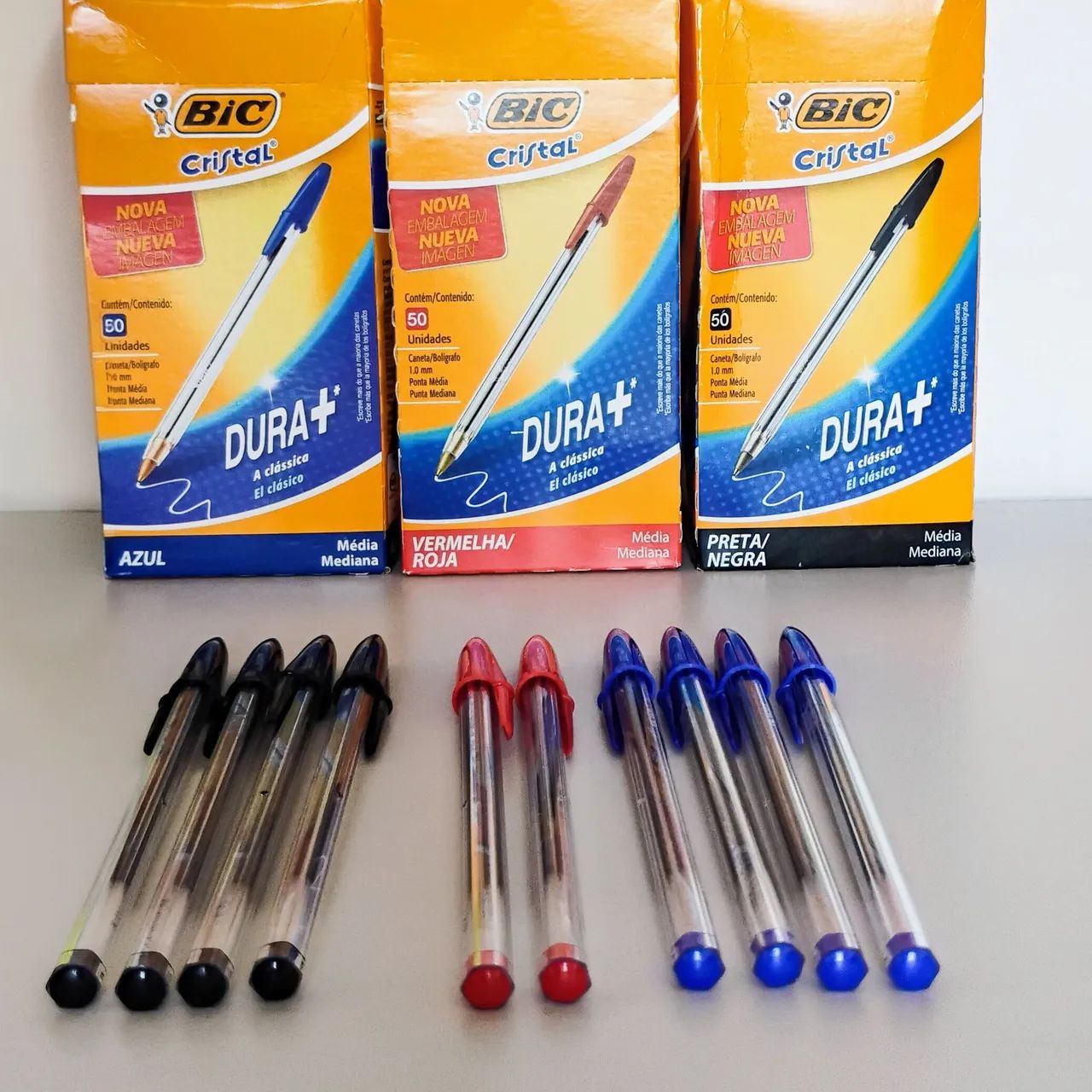 Kit 10 Canetas Bic + 4 Blocos Post-it Formato Divertido - Foto 3
