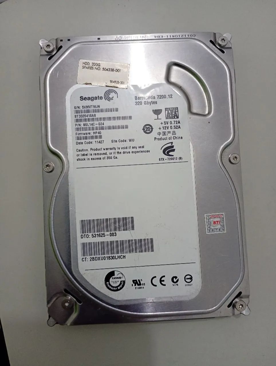HD para cpu 