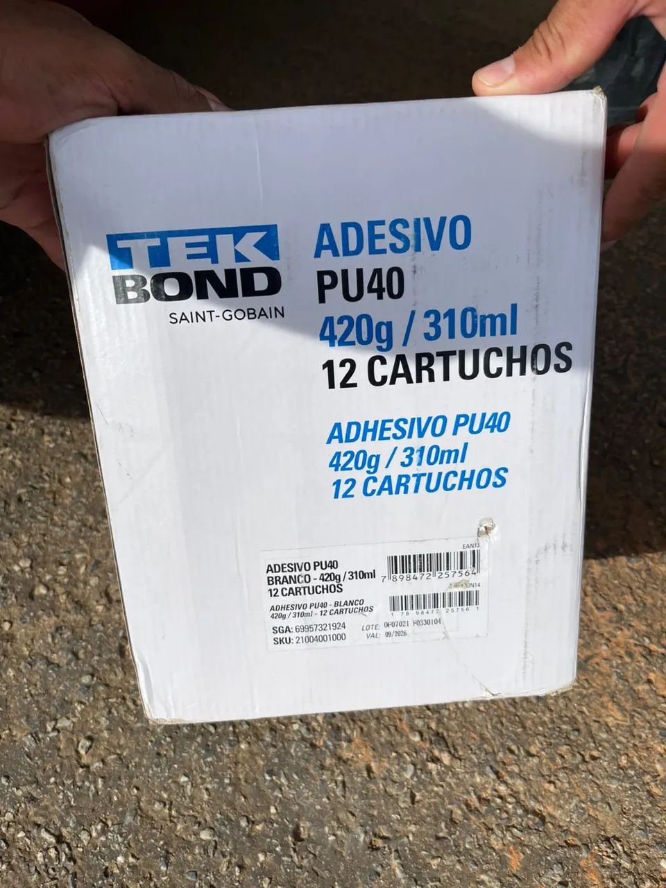 Cola p.u tekbond 3 caixas 