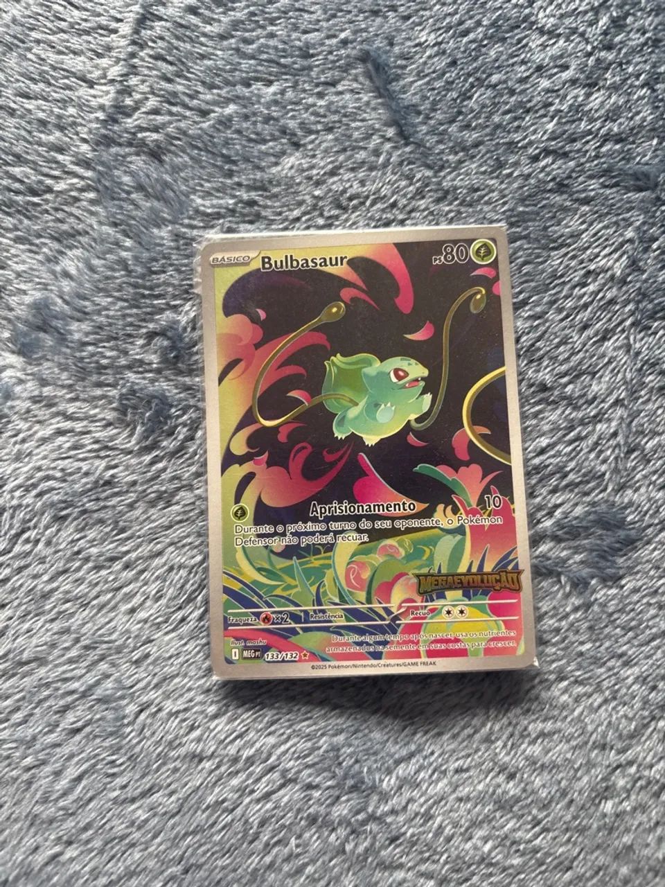 Carta bulbasaur mega evolução 