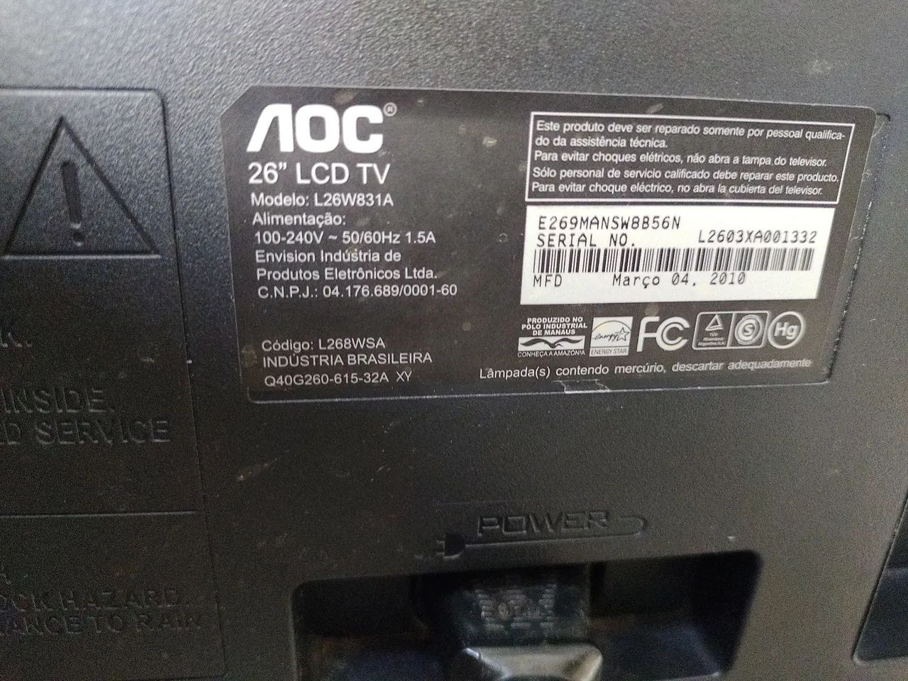 Tv AOC antiga funcionando perfeitamente  - Foto 2