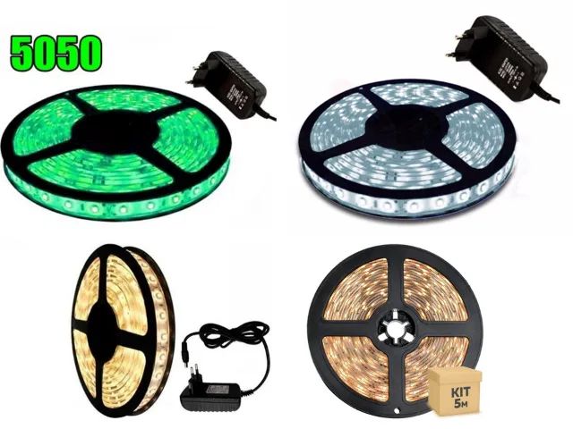 fita de led + fonte - Foto 4