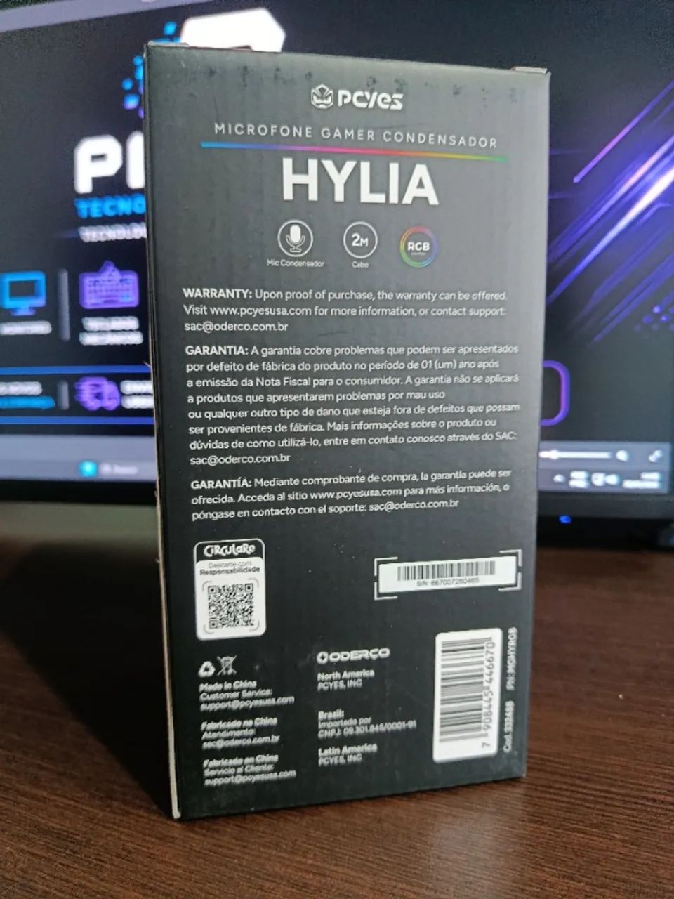 Microfone Gamer Hylia USB Novo - Foto 2