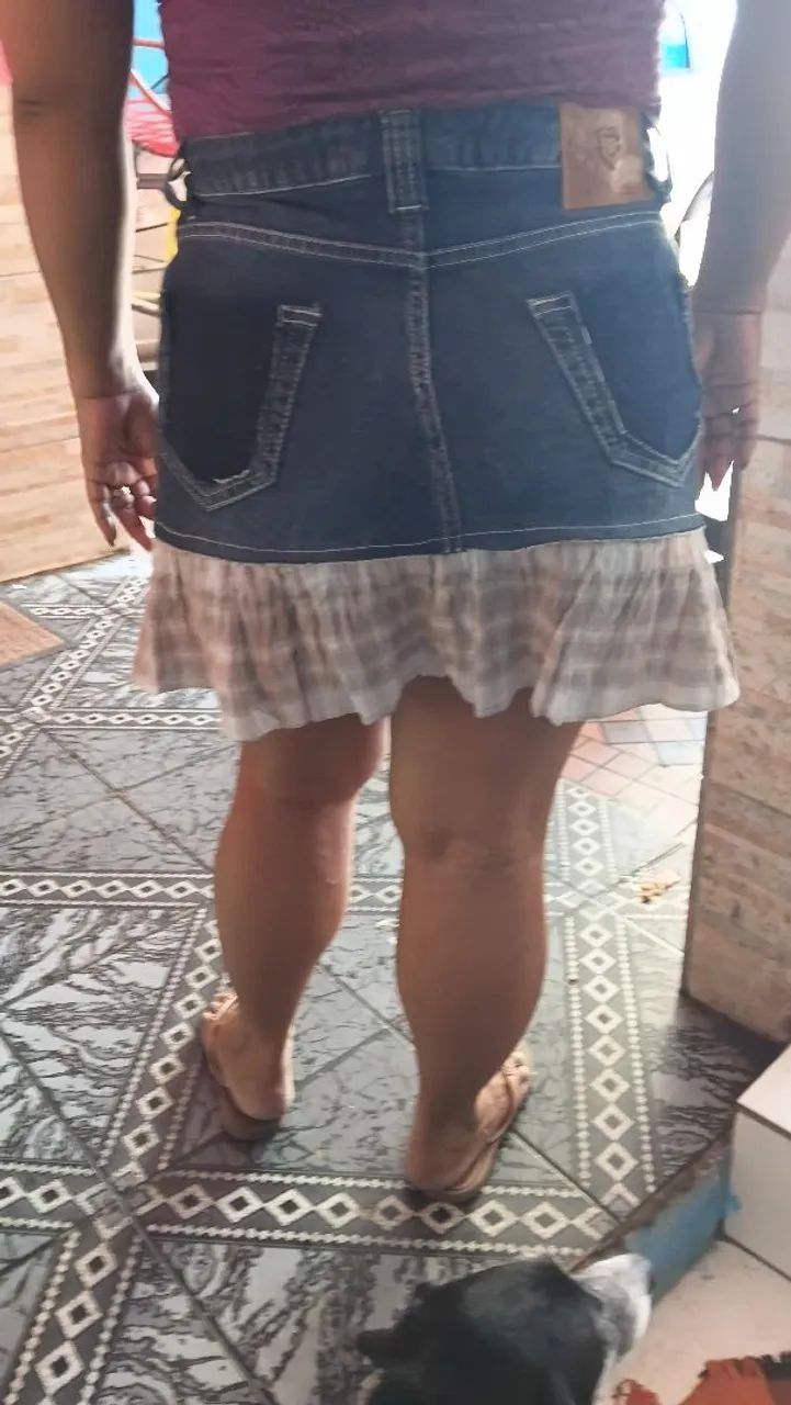 Saia jeans, tamanho 40 - Foto 2