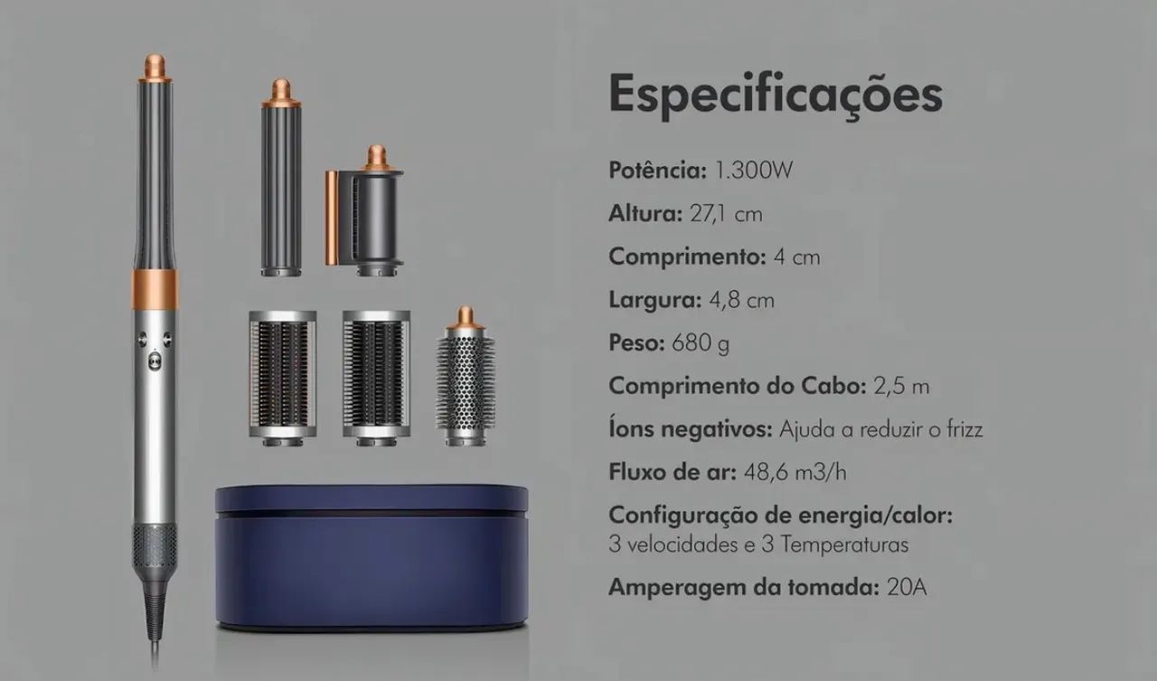 Dyson Airwrap Multiestilizador De Cabelo - Completo - Foto 4