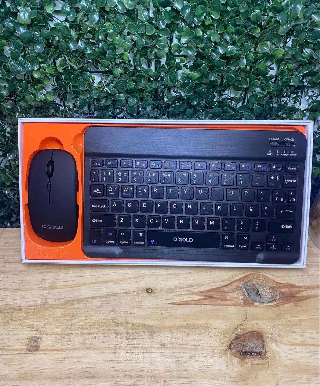 Kit Teclado + Mouse Bluetooth ultra SLIM p/ PC, Tablet e iPad - Foto 2