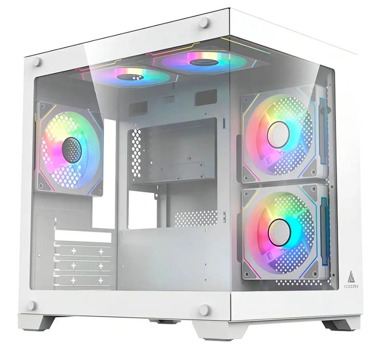 Gabinete PC acegeek branco (sem fans)