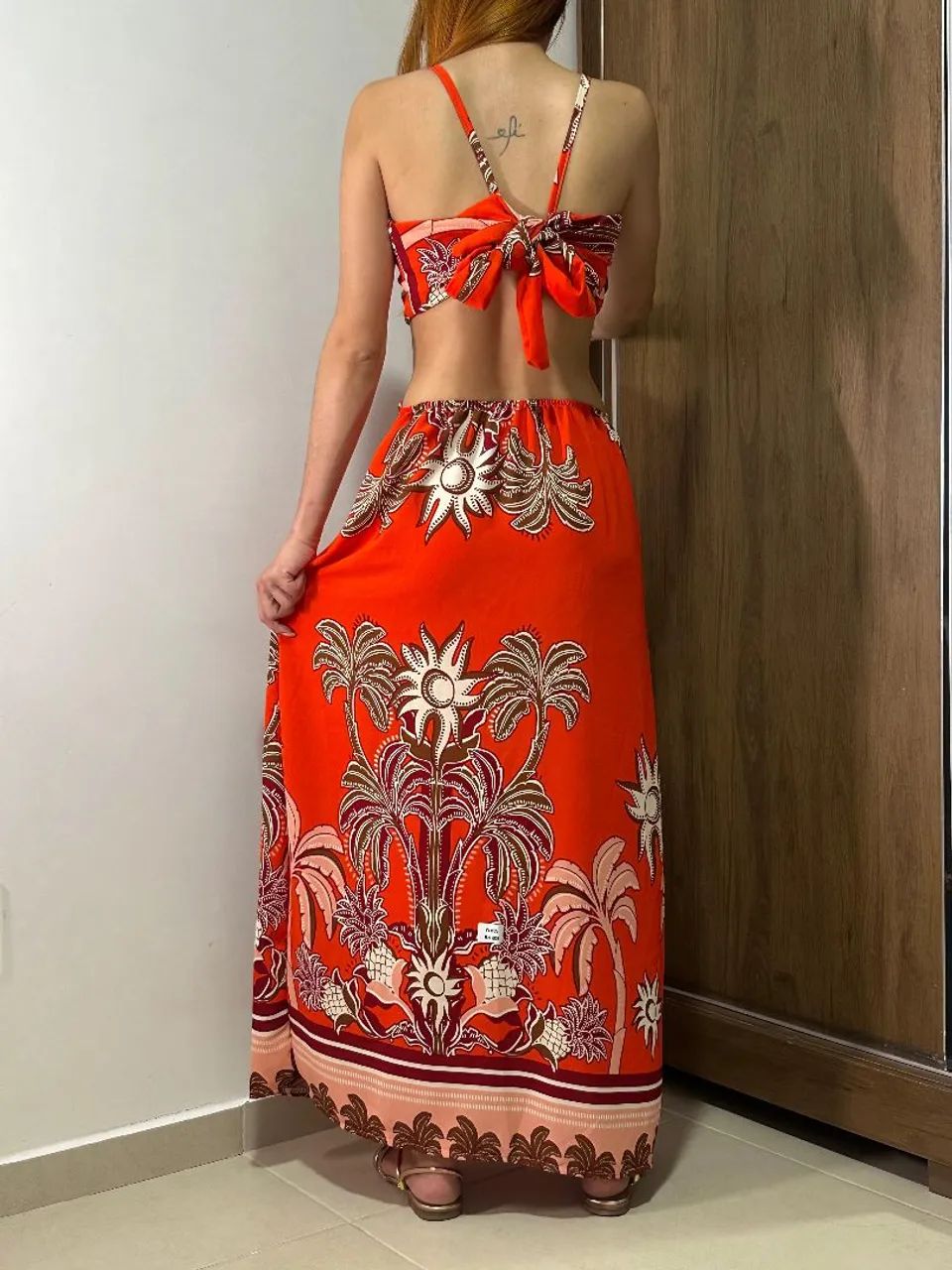 Vestido longo estampado  - Foto 2