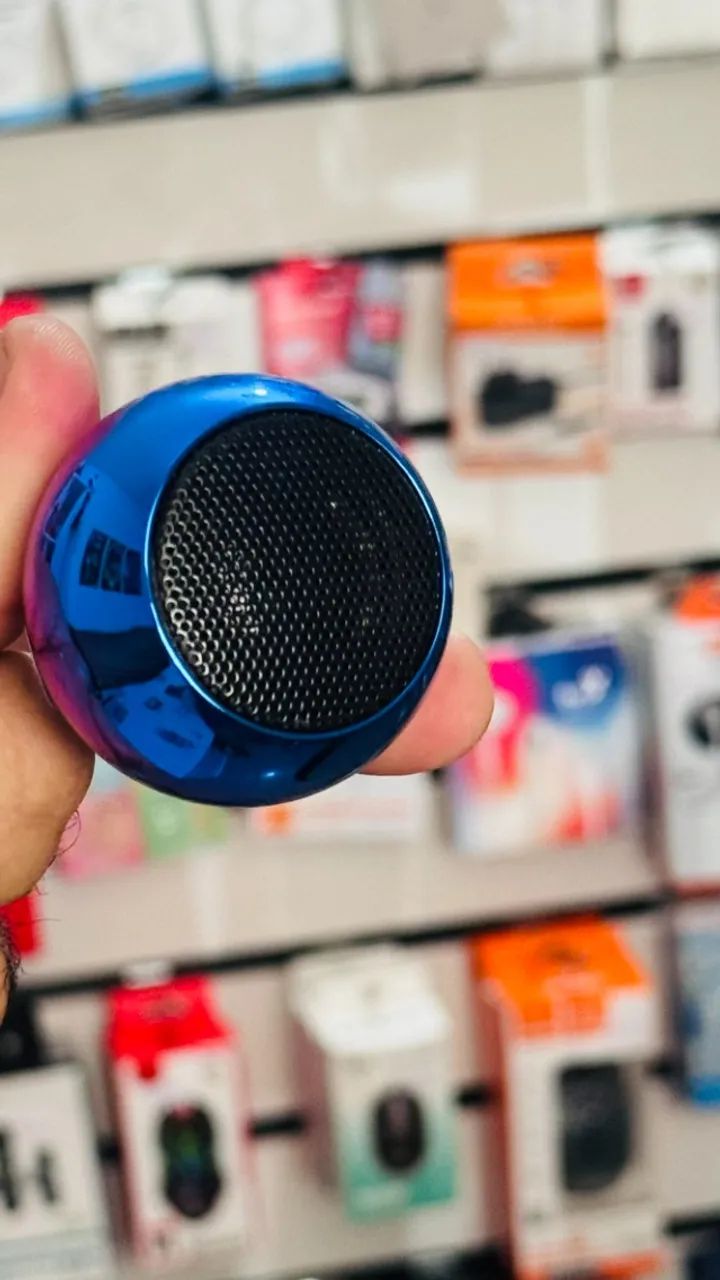 Caixinha de som mini Speaker Bluetooth - cores variadas