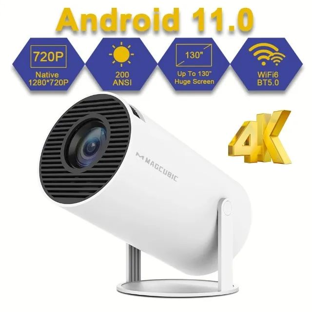 Projetor Magcubic HY300 - Full HD 720p - 200 ANSI Lúmens - Cinza - Novo - Foto 5