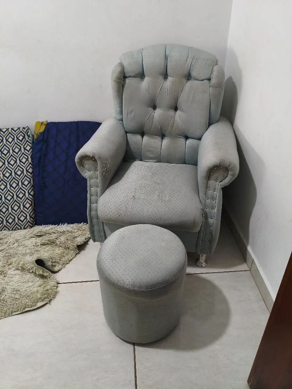 Poltrona+ puf usado R$ 300,00 