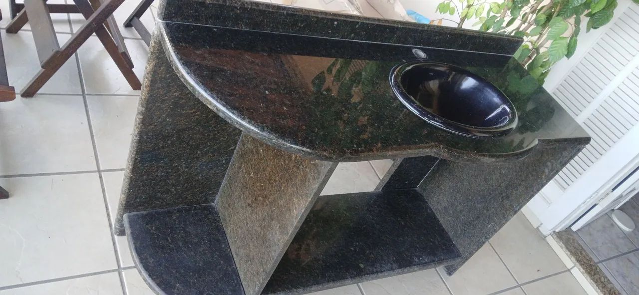 Bancada granito completa banheiro - Foto 2