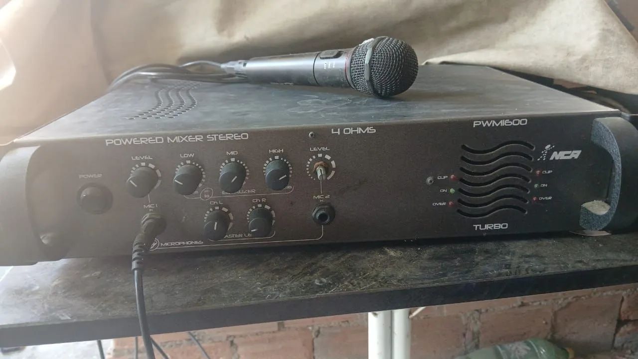 Amplificador funcionando bem