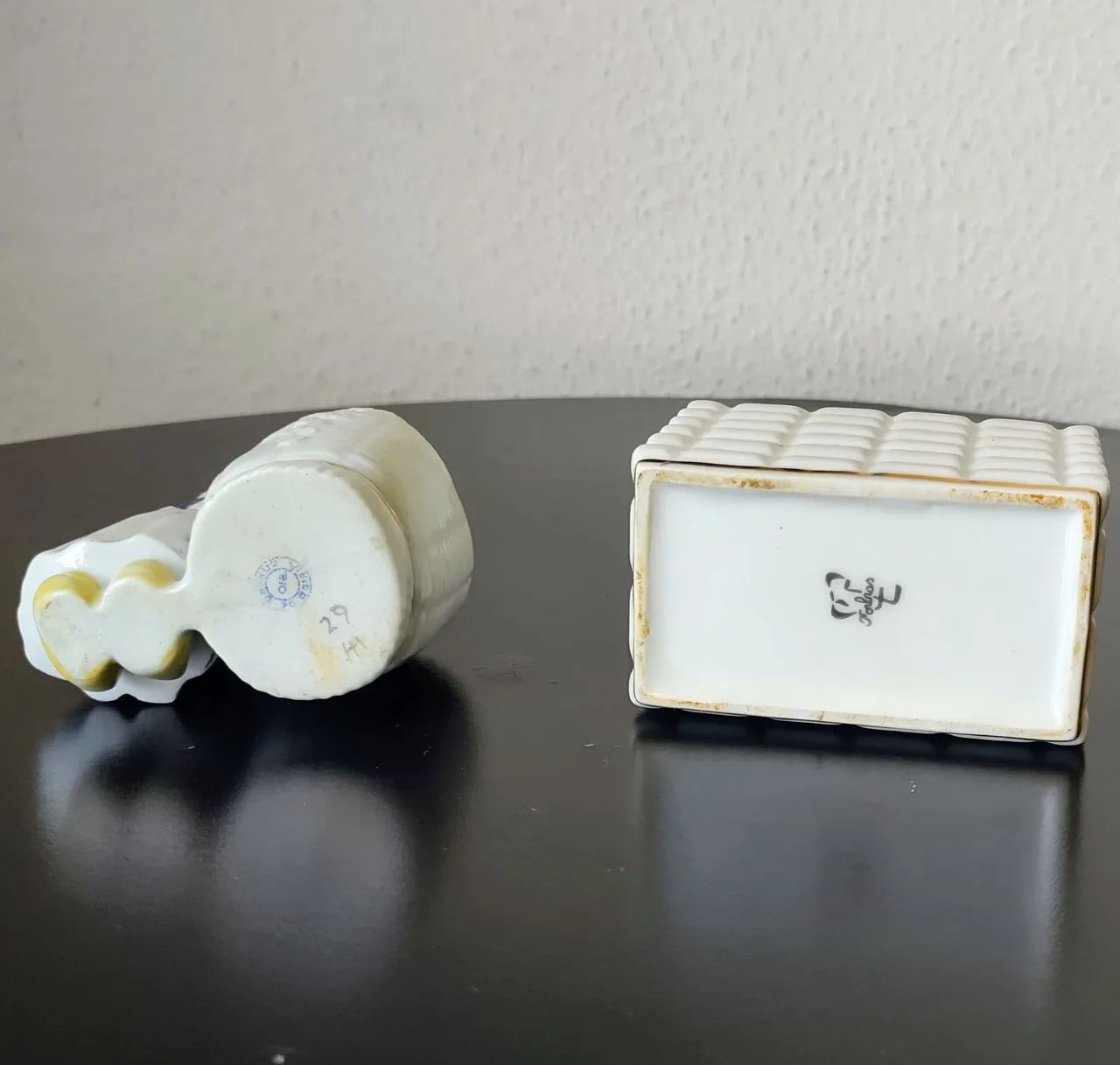 Bibelô Camponesa e Frasco de porcelana  - Foto 4