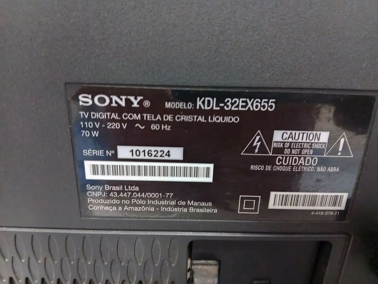 TV Sony 32 polegadas com defeito - Foto 3