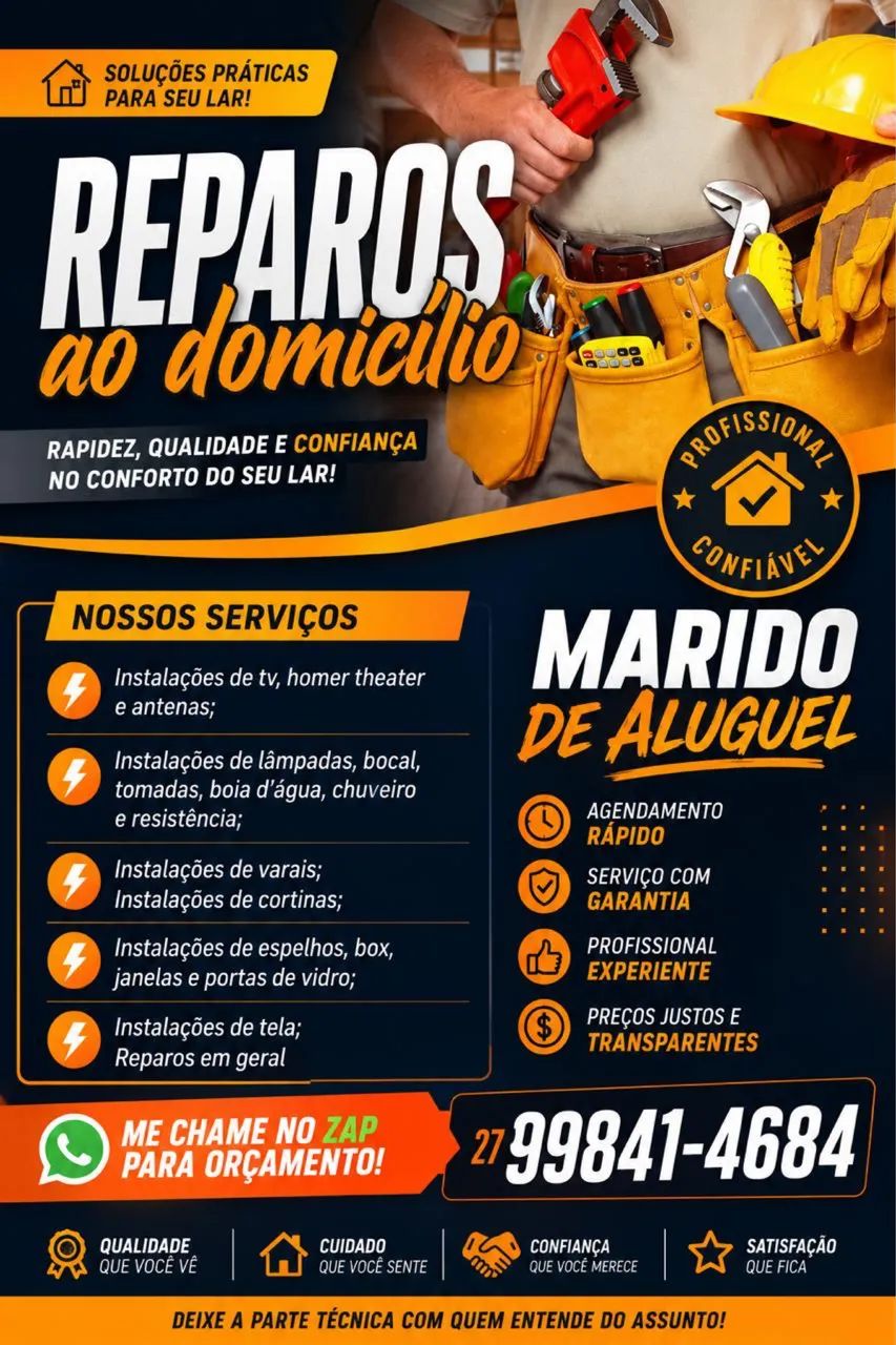 Marido de aluguel - Reparos residenciais e comerciais 