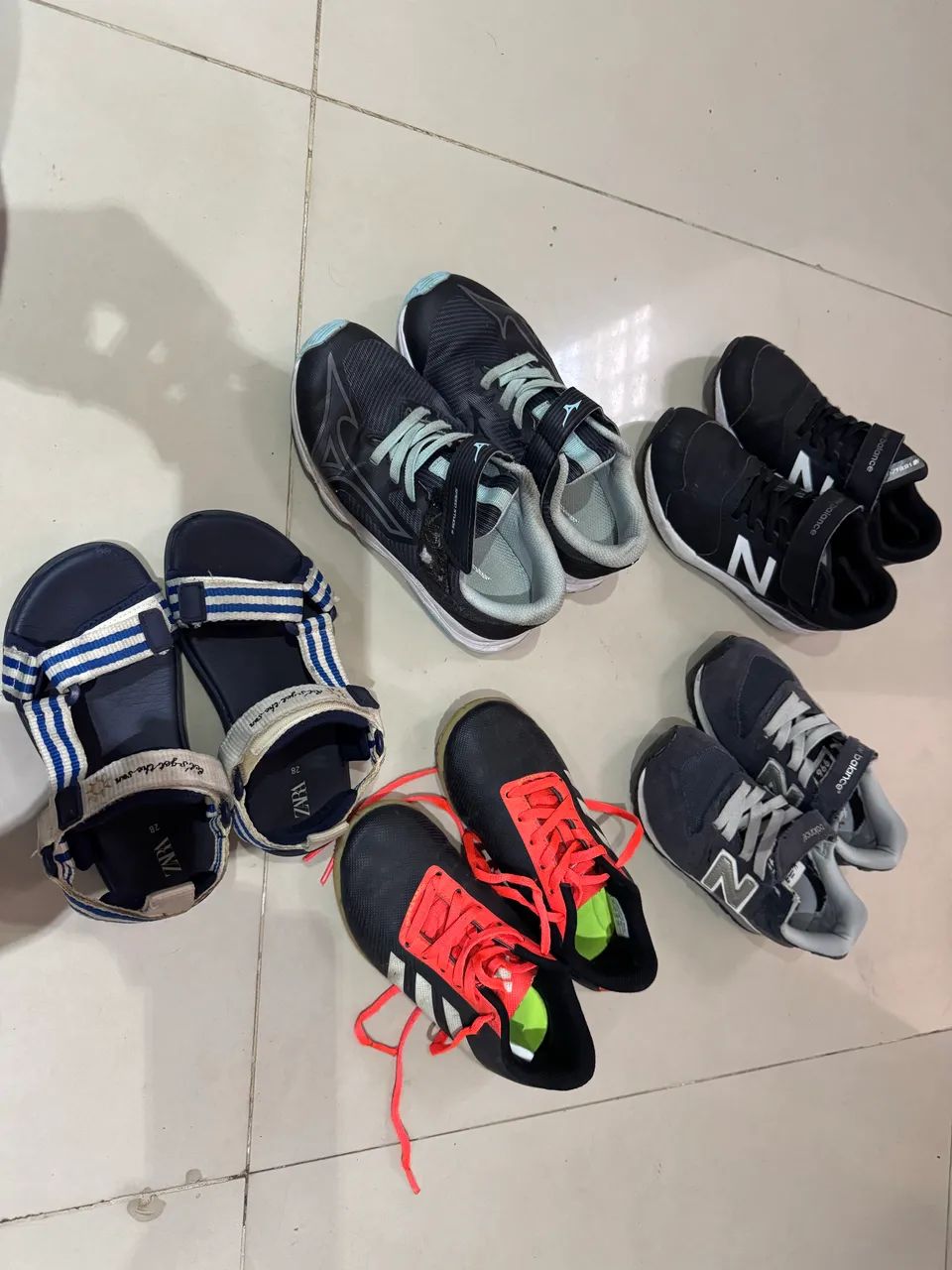 Lote de tênis infantil 