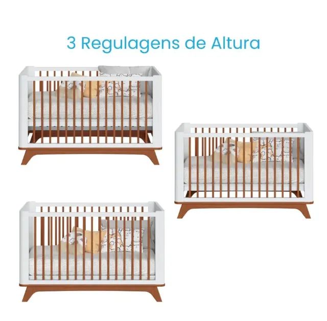 Berço Sambalelê 2 em 1 (Vira Mini Cama) c/ Anti-Refluxo - Oportunidade (Usado 5x) - Foto 4