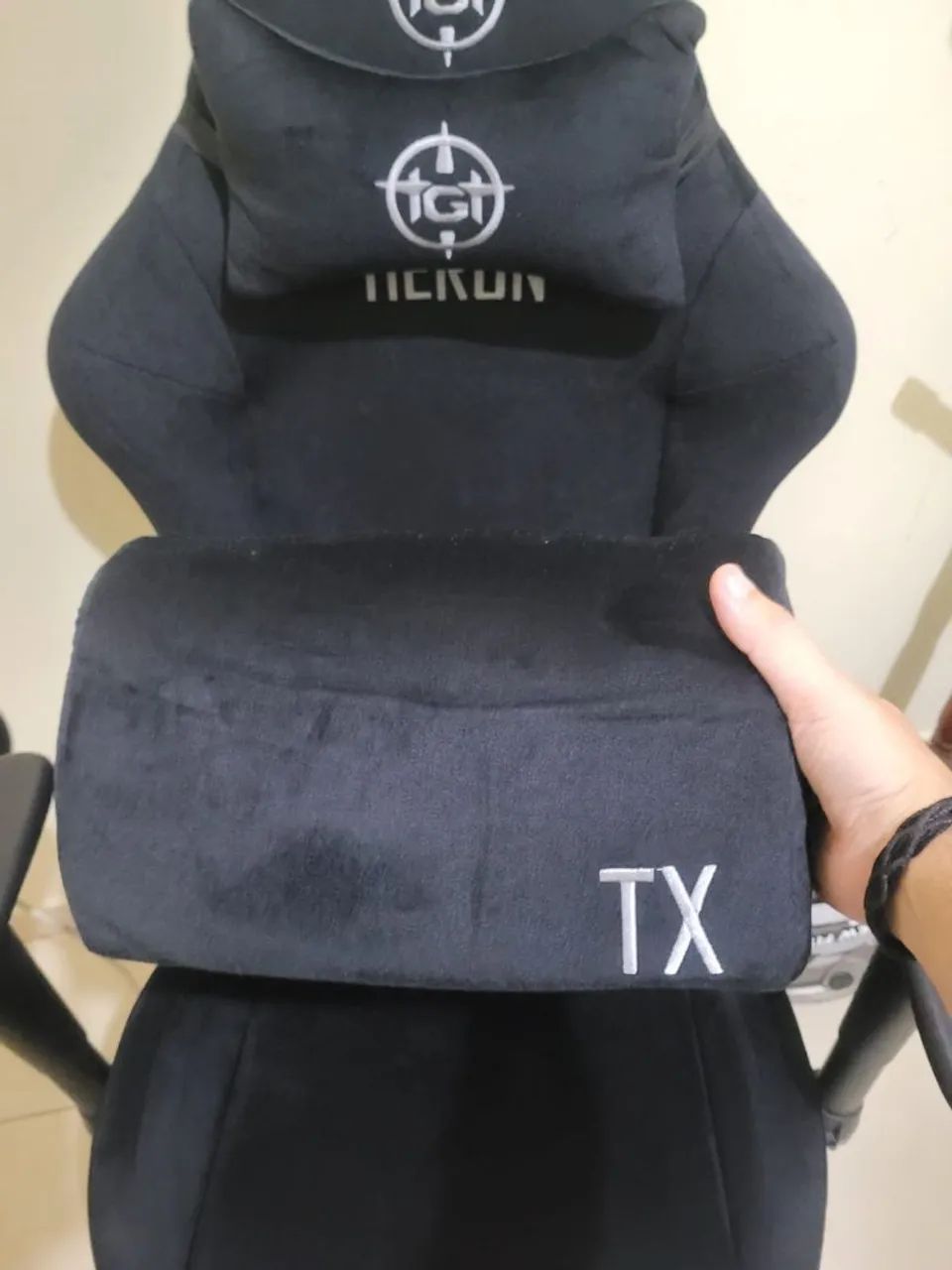 Cadeira Gamer TGT Heron TX Tecido, Preto, TGT-HRTX-FB03 - Foto 2