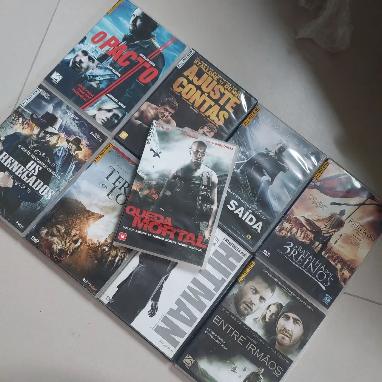 Lote 9 filmes 55 reais ou 10 cada