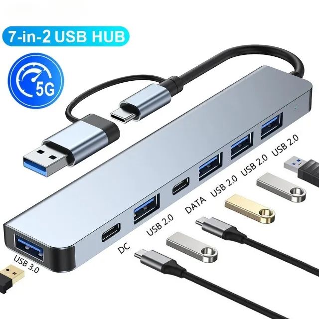 HUB USB 7 em 1 - Foto 2