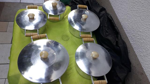 Jogo de panela de alumínio batido - Foto 3