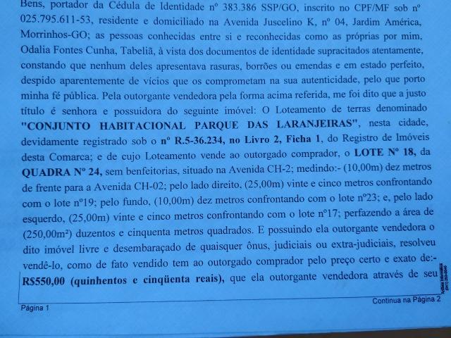 Vendo Lote Caldas Novas Parque das Laranjeiras - Foto 8