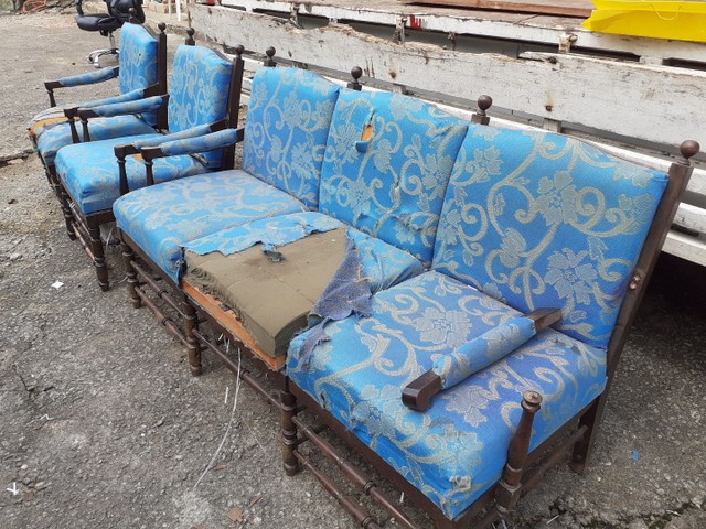 Jogo de sofá antigo anos 70