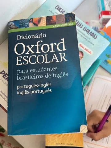 Livro - Dicionário Escolar - Inglês/ Português - Seminovo