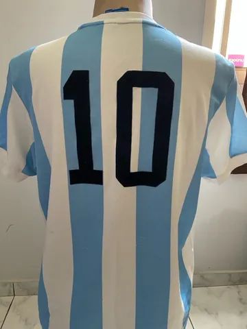 Camisa de futebol Seleção Argentina retro - Foto 5